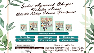AYANCIK İLÇE MİLLİ EĞİTİM MÜDÜRLÜĞÜNDEN ''ŞEHRİ AYANCIK OKUYOR'' ADLI VELİLER ARASI ÖDÜLLÜ KİTAP OKUMA YARIŞMASI